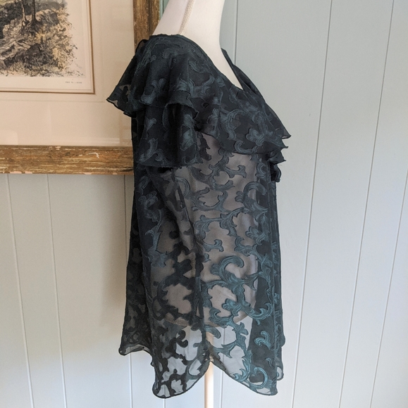 VTG Victoria's Secret Gold Label Sheer Nightgown S - Picture 5 of 8